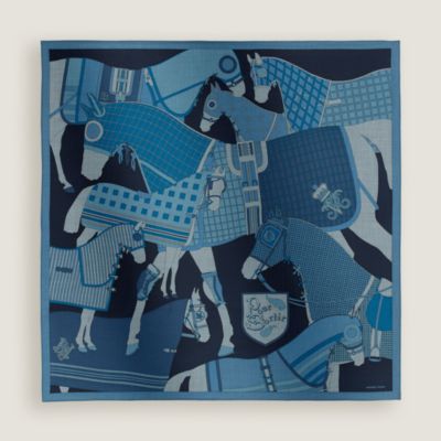 Attelage en Arbalete forever scarf 90 - Brown | Hermès USA